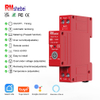 RMshebei Smart Life TUYA WIFI MCB 1P+N Circuit Breakers 63A Adjustable voltage/Over current Prepaid Meter Smart Din Rail