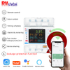 RMshebei Smart Circuit Breaker Wifi 3 Phase Over Under Voltage Protector Tuya Smart Switch With Metering Switch Energy Meter