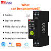 RMshebei 1P 63A 110V Smart Life WIFI Mini Electricity Meter Timer Voltage Current Leakage Protection Remote Control Feature 6ka