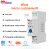 RMshebei Smart Life 1P 63A Mini Remote Control WIFI Timer 220V Circuit Breakers 6ka mcb automatic switch and wifi remote