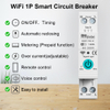 RMshebei Smart Life Mini WIFI MCB 1P 63A 110V 220V 6ka breaker wifi smart wifi mcb for Smart HomeWith Metering Wireless Switch