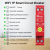 RMshebei Smart Life Mini WIFI MCB 1P 63A 110V 220V 6ka Breaker Wifi Smart Mcb for Smart Home Current Leakage Protection Tuya Energy Meter