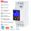 RMshebei Tuya WiFi LCD with backlight wireless smart metering switch protection circuit breaker --overcurrent protection&overcurrent protection
