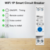 RMshebei Smart Life 1P 63A Mini Remote Control WIFI Timer 220V Circuit Breakers 6ka mcb automatic switch and wifi remote