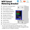 RMshebei Wifi Circuit Breaker Tuya Smart Prepaid Energy Meter with Leakage Protection 63A All Can be Queried Every Hour by APP