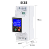 RMshebei Tuya WiFi LCD with backlight wireless smart metering switch protection circuit breaker --overcurrent protection&overcurrent protection