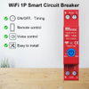 RMshebei 63A Tuya Single Phase WIFI/Zigbee Smart Circuit Breaker Switch DIN Rail for Smart Home Remote Control Switch by APP