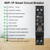 RMshebei Tuya Wifi Smart Circuit Breaker 63a Reclosing Remote Control Wireless Mcb with Leakage protection with Over Voltage