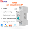 RMshebei Smart Life Mini WIFI MCB 1P 63A 110V 220V 6ka breaker wifi smart wifi mcb for Smart HomeWith Metering Wireless Switch