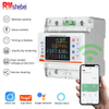 RMshebei 100A Smart Tuya WiFi MCB Multifunction 4P Circuit Breaker with LCD 220V 6ka Breaking Capacity Molded Case